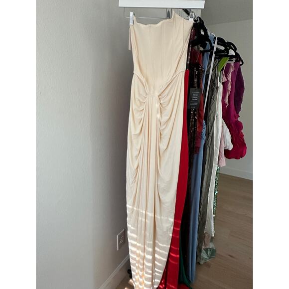 Deme by Gabriella Pearl Gown in Off White - Picture 4 of 11